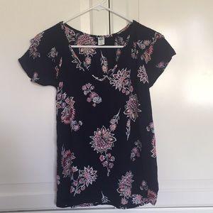 XS Navy Floral Old Navy Shirt